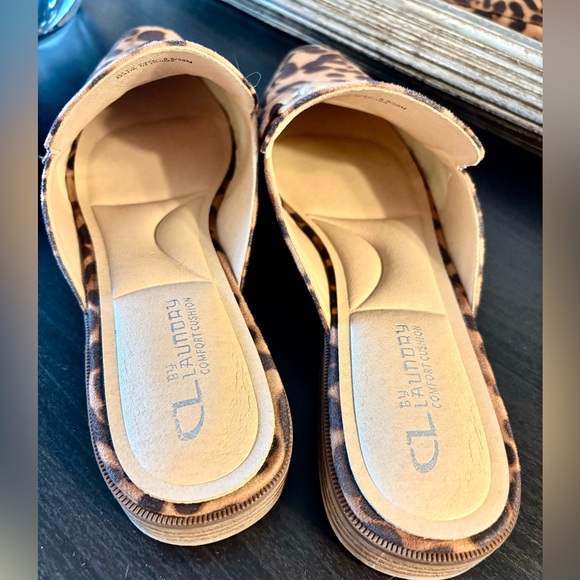 CL by LAUNDRY Leopard Print Flat Mules 8.5US - Picture 11 of 11